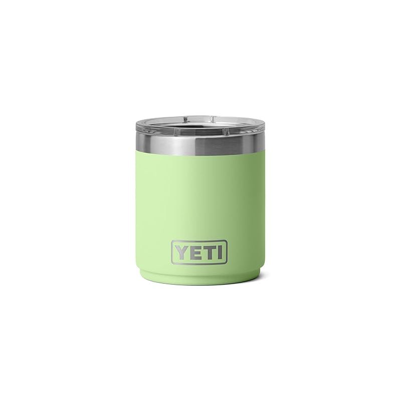 YETI (イエティ) Rambler 10オンス 積み重ね可能 ローボール 2.0 真空断熱 ステンレススチール マグスライダー蓋付き キーライム