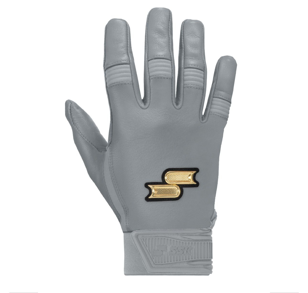 【海外限定】SSK USA ジュニア用　プレミアムバッティンググローブ　グレー　野球　ソフトボール　アメリカ限定　Showcase Adult Baseball Batting Gloves GLEY