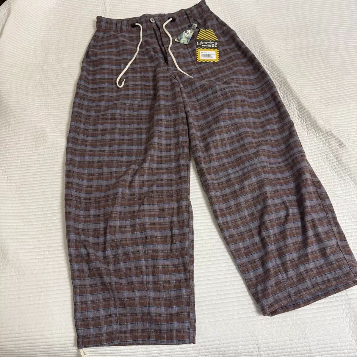 글랙 CHECK ワイド パンツ