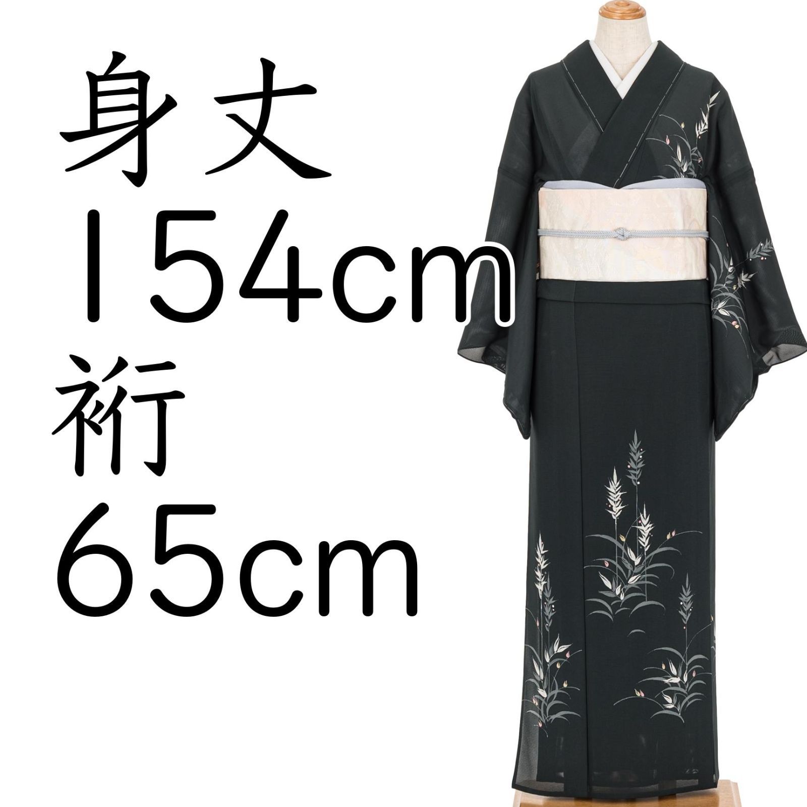 絽 一つ紋 付け下げ 草花 - メルカリ