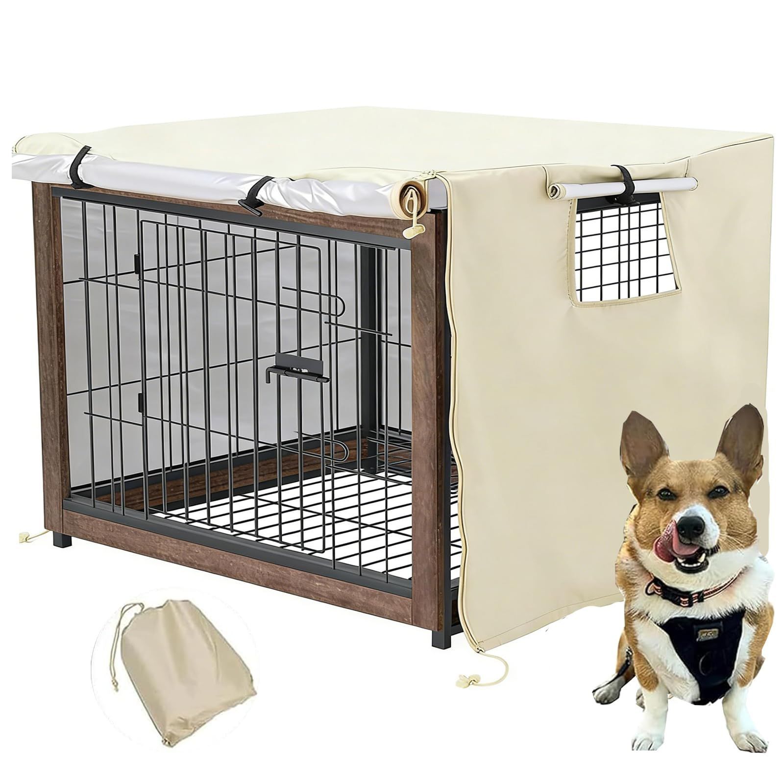 ペット サークルカバー ケージカバー オーダー専用 犬のケージカバー ペットサークルカバー （94*61*63.5cm） 犬用ケージ