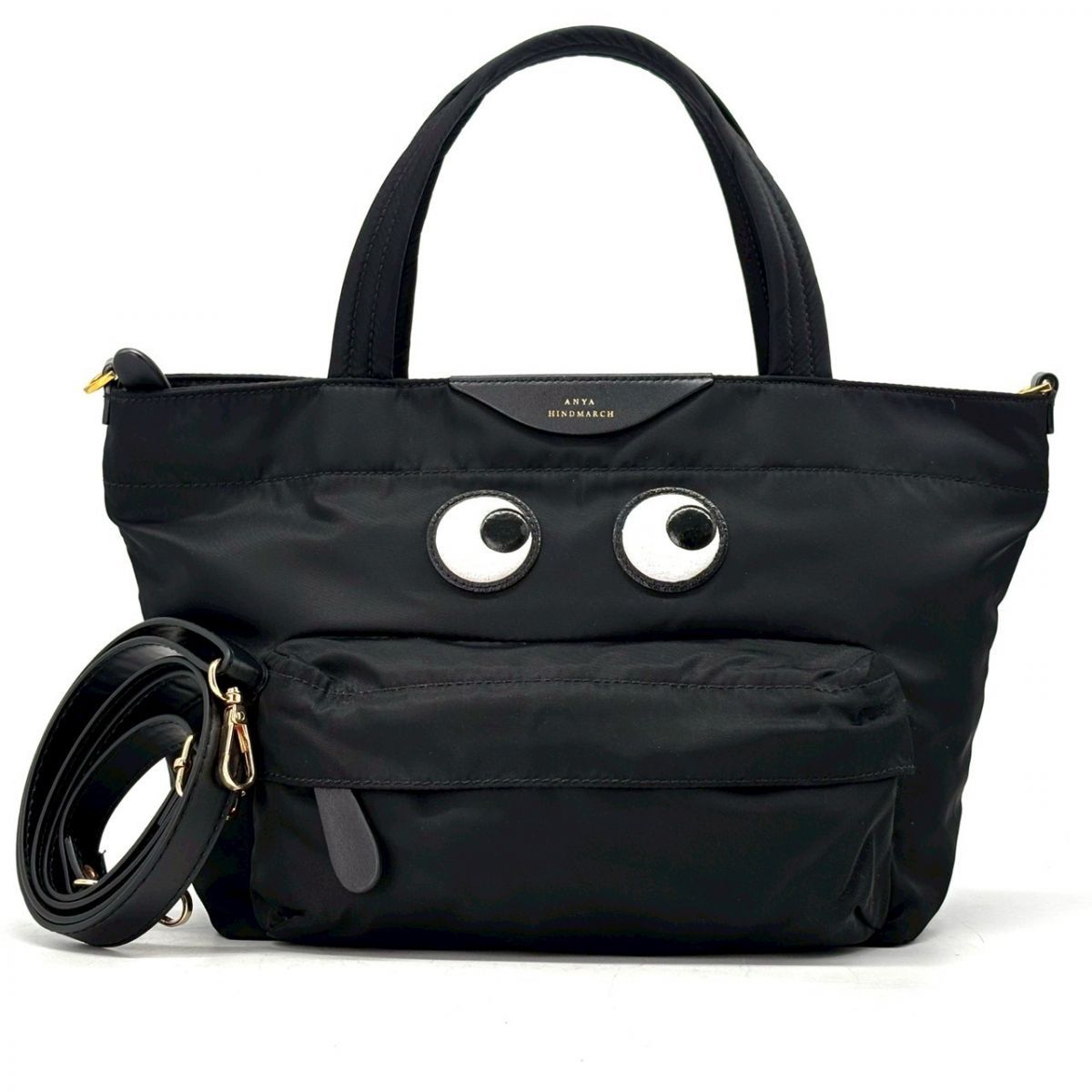 視線まで遊びに変える】 ANYA HINDMARCH トートバッグ ミニアイズ 