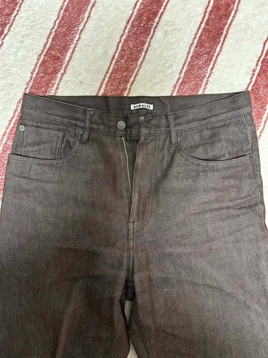 AURALEE オーラリー HARD TWIST BROWN DENIM 5P PA