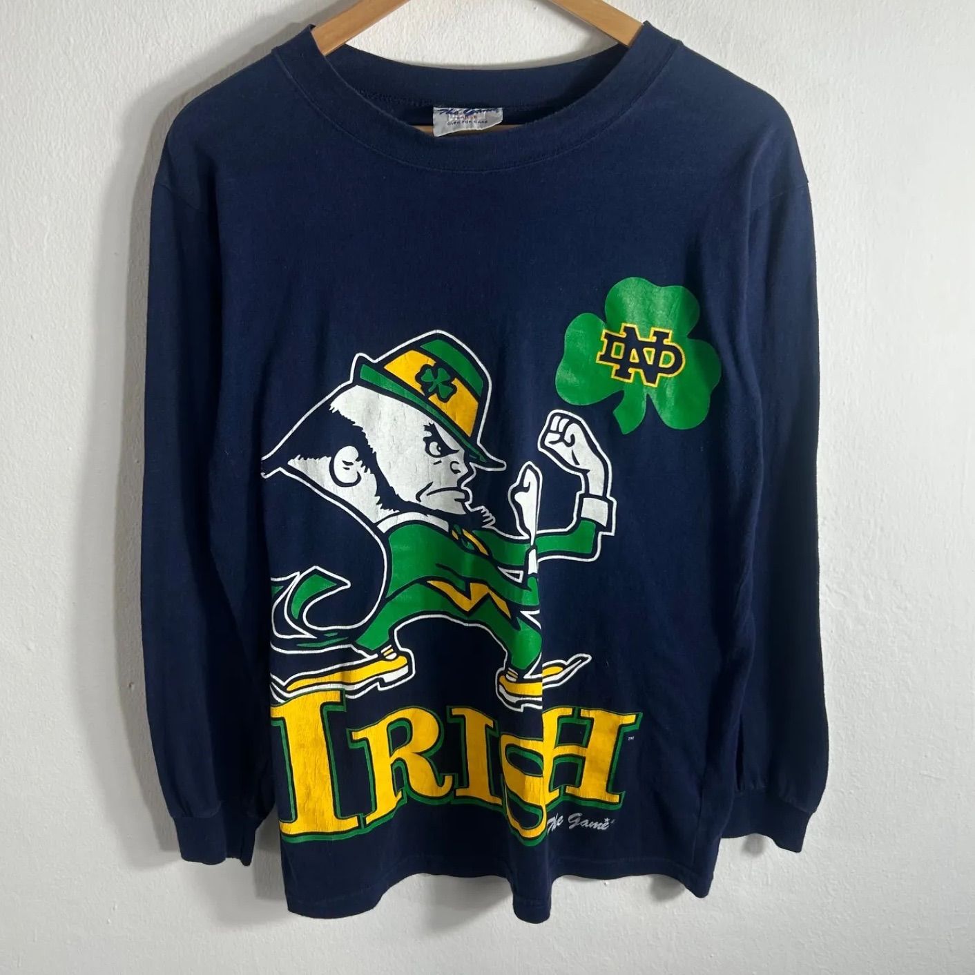 90's Fighting Irish Thegame クルーネック ロンT