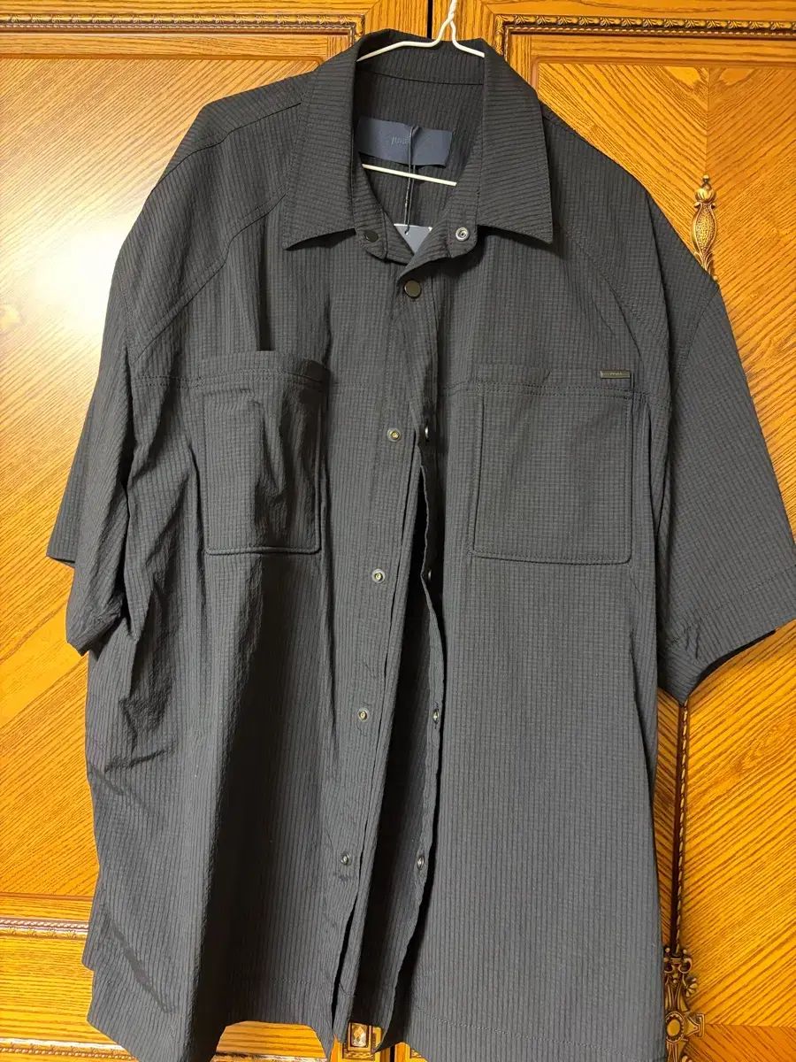 ジュンジェイ 26ss ファンシー ナイロン リップストップ キャンピング スナップボタン ショートスリーブ シャツ 50