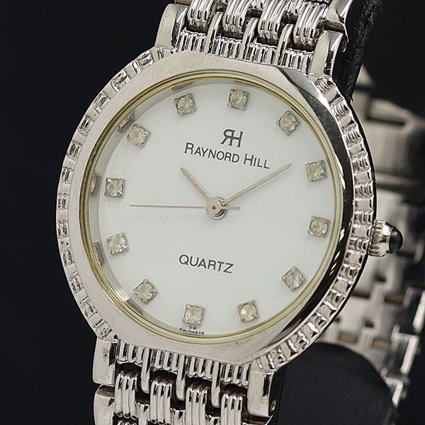 箱付 レイナードヒル 539814A QZ ホワイト文字盤 メンズ腕時計 2000000 5NBG NGC