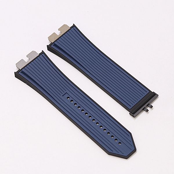 美品 ウブロ 純正ベルト ラバーベルト ブルカラー 28mm メンズ腕時計 2000000 5NBG MTM