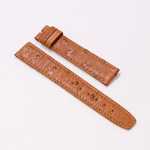美品 ティファニー オーストリッチ キャメルカラー 16mm レディース腕時計 2000000 5NBG MTM