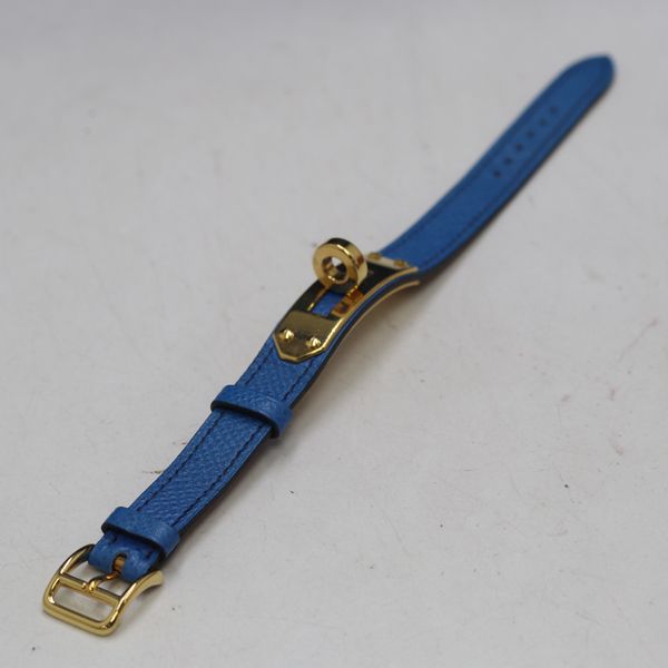 良品 エルメス 純正ベルト ブルーカラー 12mm用 レディース腕時計 2000000 5NBG NAM