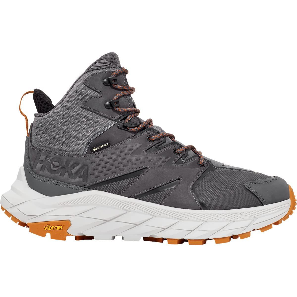 新品 ホカ(HOKA) ゴアテックス トレッキングシューズ ハイカット 登山靴 アナカパミッドGTX 1122018-CHMSM (グレー/25.5/Men's)