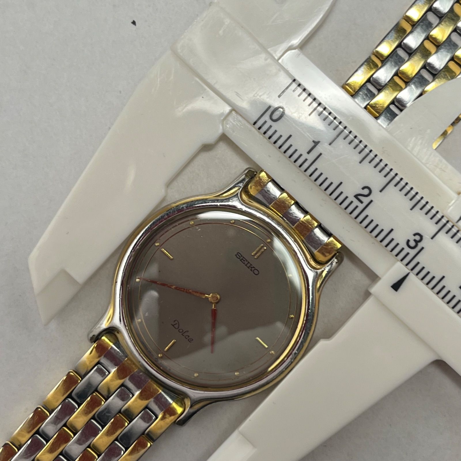 SEIKO DOLCE】セイコー ドルチェ 腕時計 メンズ クォーツ 文字盤グレー 