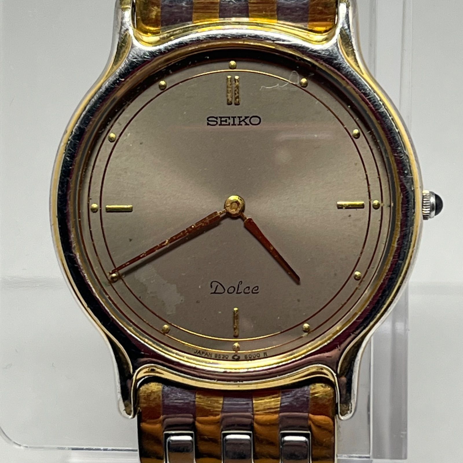 SEIKO DOLCE】セイコー ドルチェ 腕時計 メンズ クォーツ 文字盤グレー 