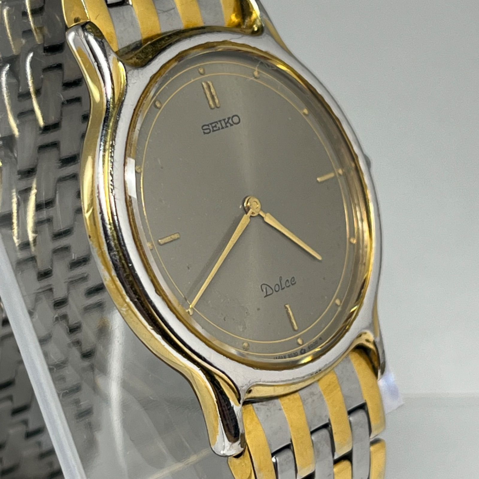 SEIKO DOLCE】セイコー ドルチェ 腕時計 メンズ クォーツ 文字盤グレー 