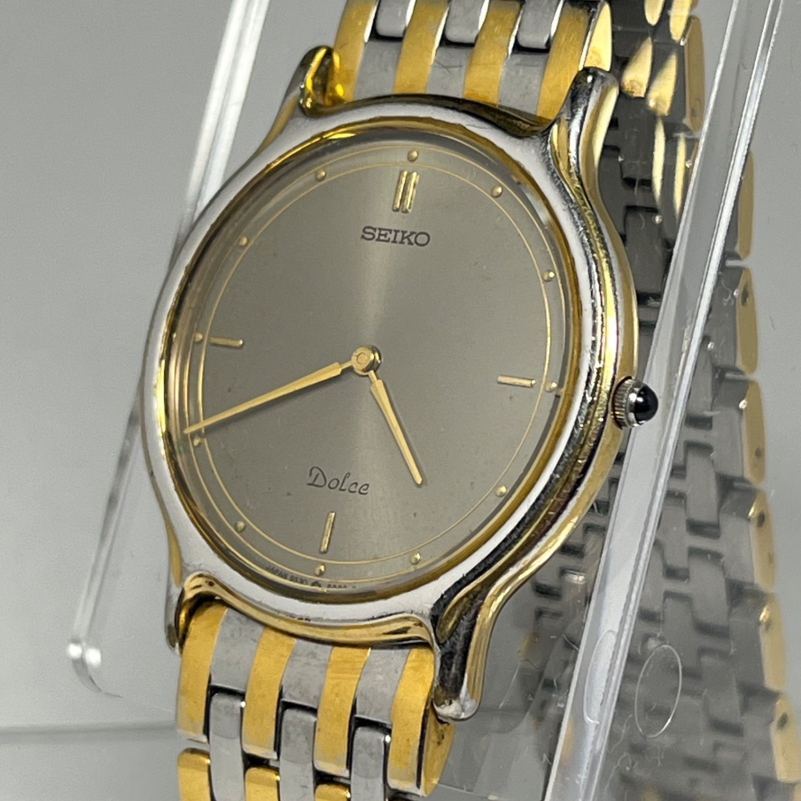 SEIKO DOLCE】セイコー ドルチェ 腕時計 メンズ クォーツ 文字盤グレー