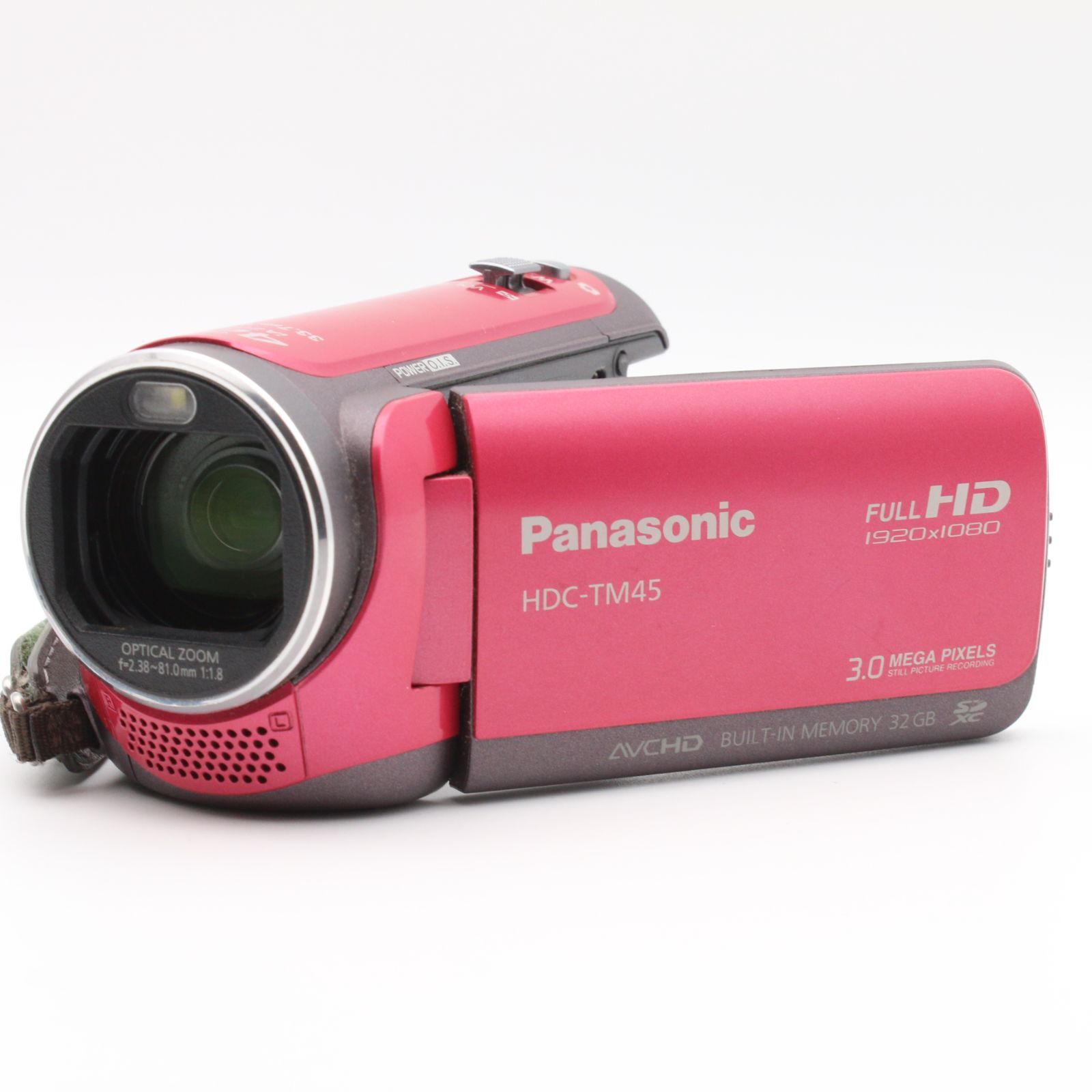 極上品】 Panasonic HDC-TM45 ピンク 内蔵メモリー32GB デジタル