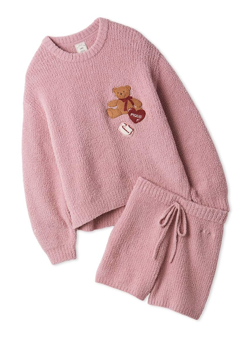 新品 [ジェラート ピケ] 【ONLINE限定】ベビモコベアさがらプルオーバー&ショートパンツセット PWNT255191 レディース PNK F