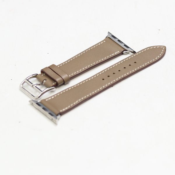 【ほぼ未使用】エルメス エトゥープ 時計ベルト(正規品) 良品 エルメス 純正ベルト エトゥープカラー 22mm用 メンズ腕時計