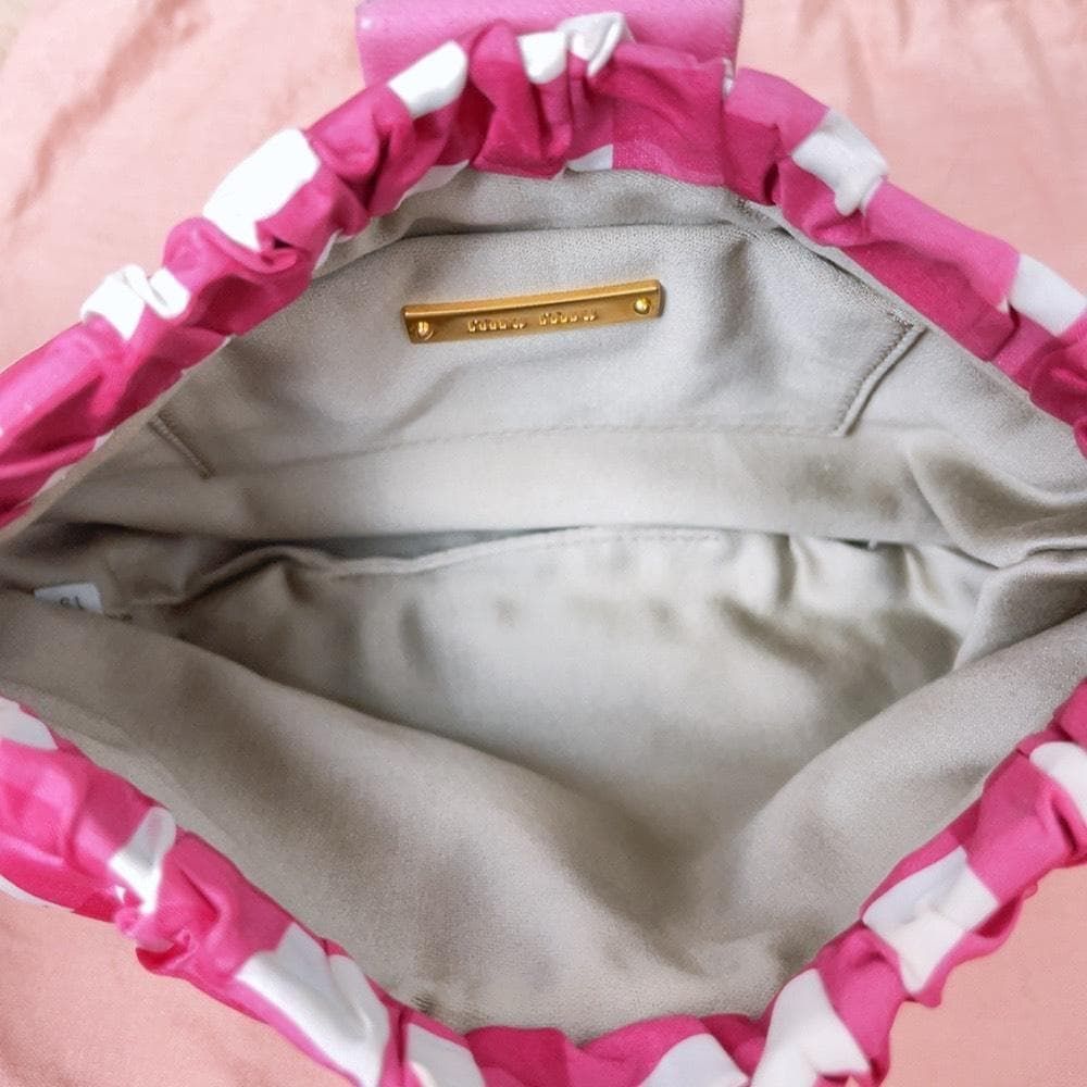 miu miu ミュウミュウ 2way ショルダーバッグ クラッチバッグ ギンガム 