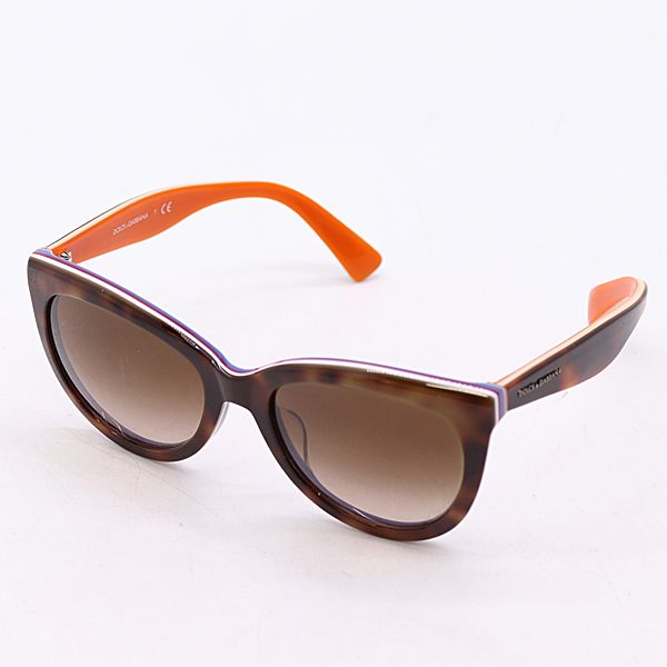 良品 ドルチェ＆ガッバーナ 眼鏡 ブラウン/オレンジ サングラス/アイウェア 55□20 DG4207F ファッション ブランド小物 2000000 NSK MST