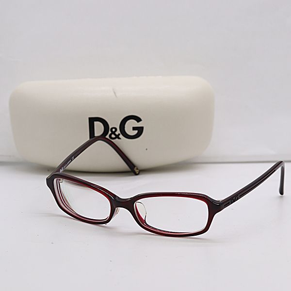 ケース付 良品 ドルチェ＆ガッパーナ D&G1196 550 52□17 140 クリア メガネ ブランド小物 2000000 NSK IGW 5,680円
