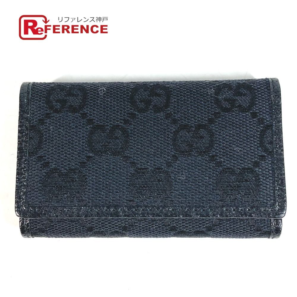 GUCCI グッチ キーケース GG ロゴ 04564 GGキャンバス/レザー ブラック 9,086円