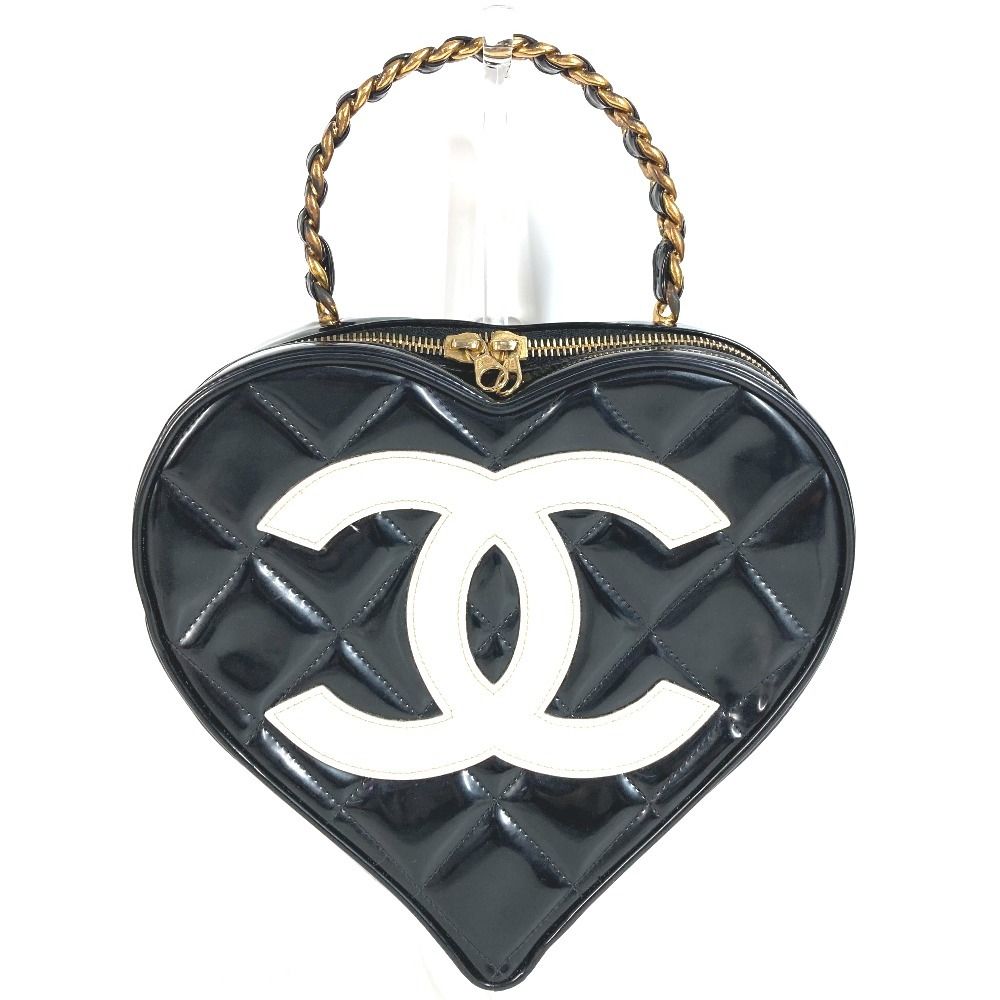CHANEL シャネル ハンドバッグ ハート CC ココマーク マトラッセ 