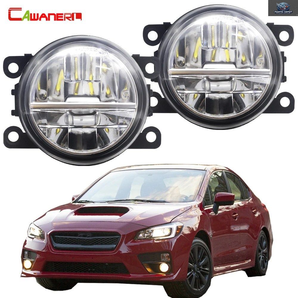 30W 車用フロントバンパーLEDフォグライトアセンブリ DRL H11 フォグデイタイムランニングランプ スバルWRX 2015 - 20