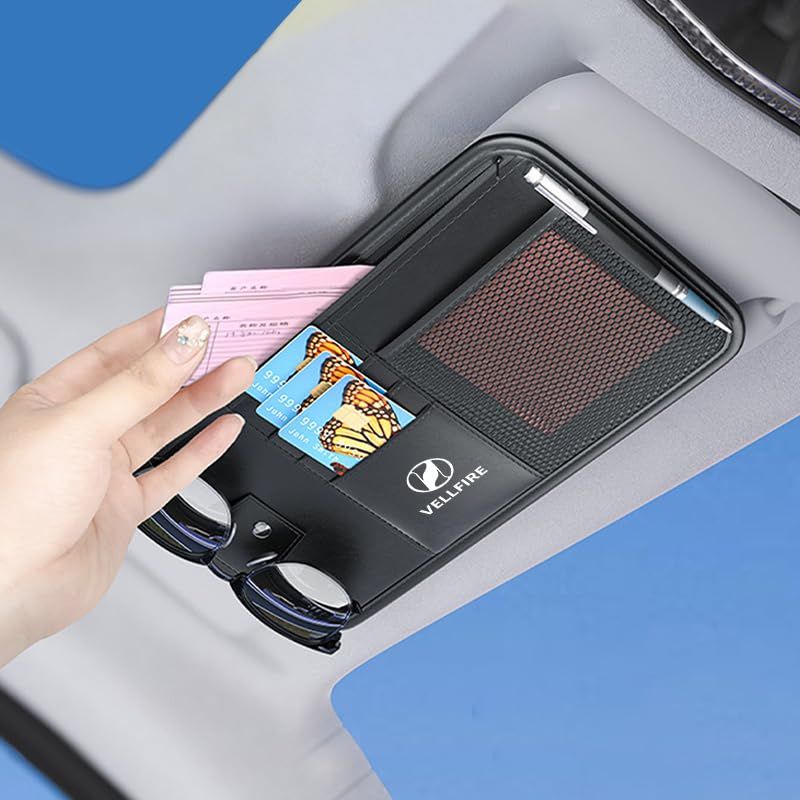 【新品】 ヴェルファイア 専用 車 バイザー サンバイザー 収納 大容量 サングラスホルダー VELLFIRE 新型 ヴェルファイア 40系 30系 20系 に適用 カスタム 内装 パーツ カスタム カー用品 便利グッズ 車内 収納 スリム型 サンバイザー 0