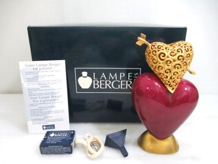 ランプベルジェ LAMPE BERGER アロマランプ ダブルハート 5432 レジス ドー 取説無し 美品中古■1