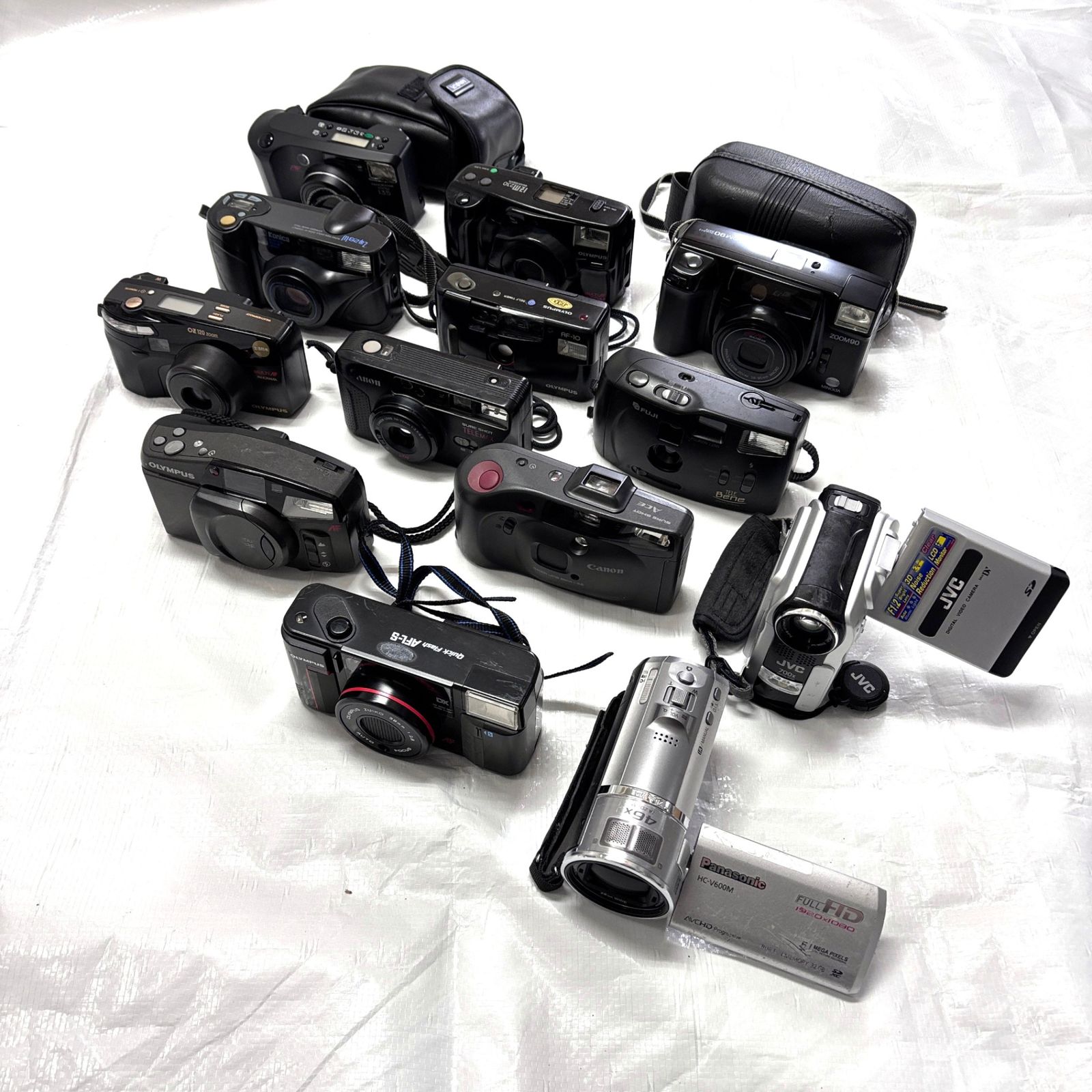 【まとめ】コンパクトフィルムカメラ Canon他 ビデオカメラ 計13台 #T628