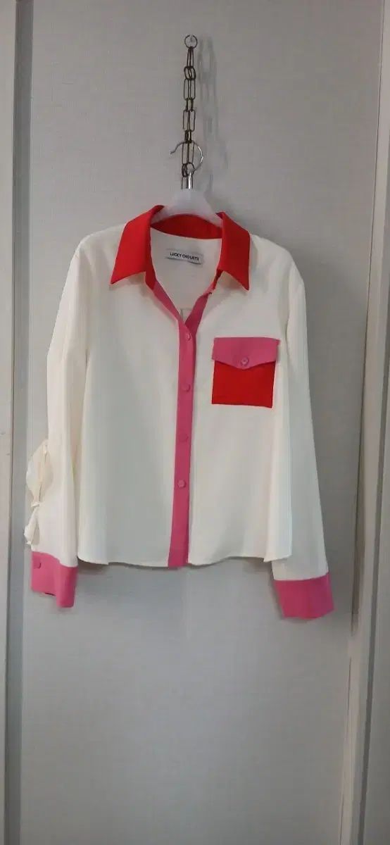 LUCKY CHOUETTE ラッキーシュエトゥ バイカラー ブラウス