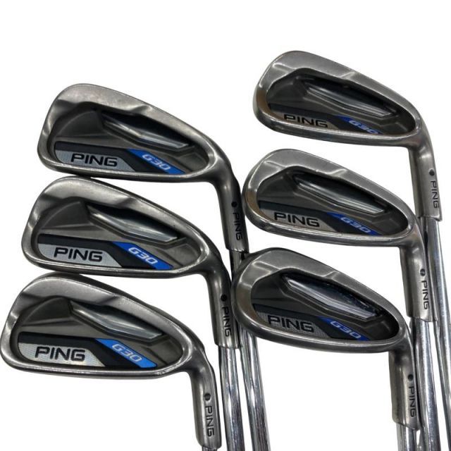 【中古】 ピン G30 6S アイアンセット IR CFS DISTANCE スチール (フレックスS) メンズ 男性用 右利き 右用 Cランク ゴルフクラブ