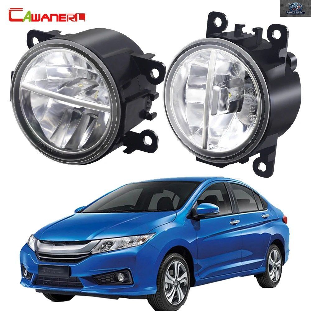 2個入り 30W 車用LEDフォグランプアセンブリ ホンダ シティ グレース バラード 2014-2018 フロントバンパー フォグ デイタイムランニングラ