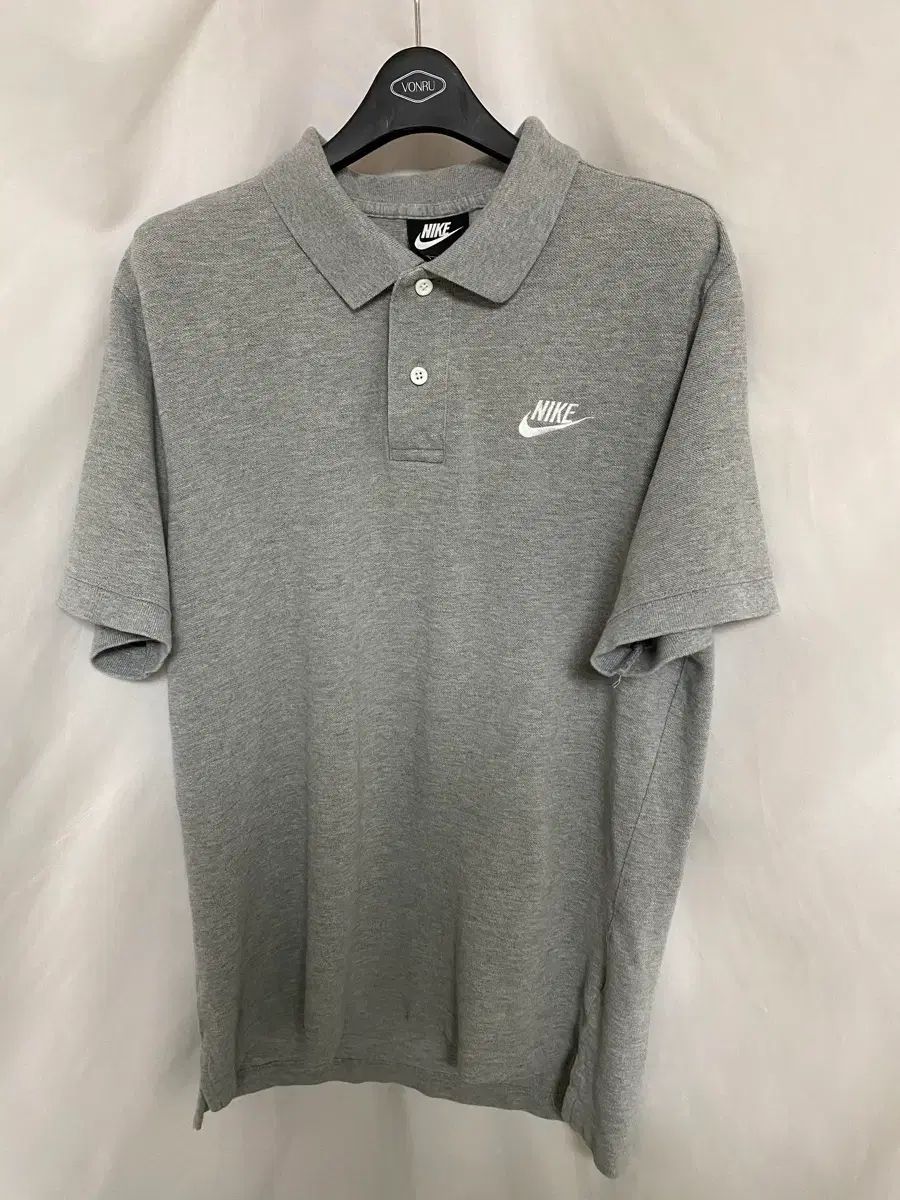 NIKE グレー ポロ 半袖Tシャツ