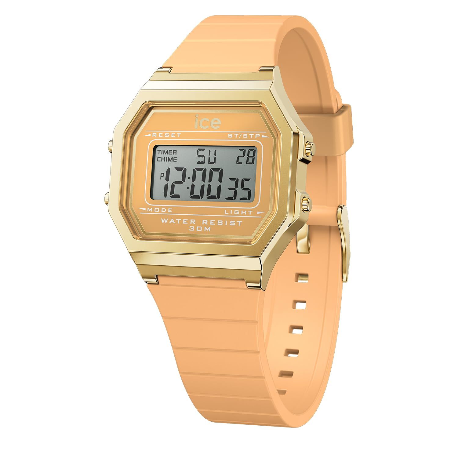 新品 正規代理店 [Ice watch] アイスウォッチ 時計 腕時計 デジタル レディース 022057 アイスデジット ICE digit retro ピーチ スキン スモール
