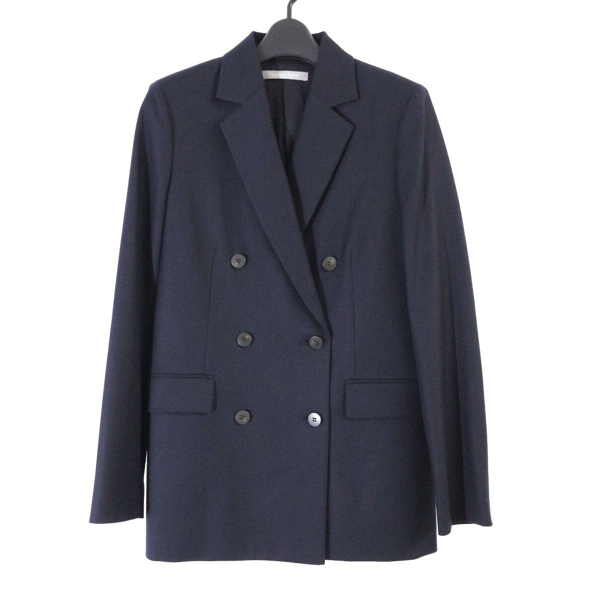 theory luxe セオリーリュクス 22AW New Saxony Balley サキソニーウールダブルブレストテーラードジャケット 36 03-2304115