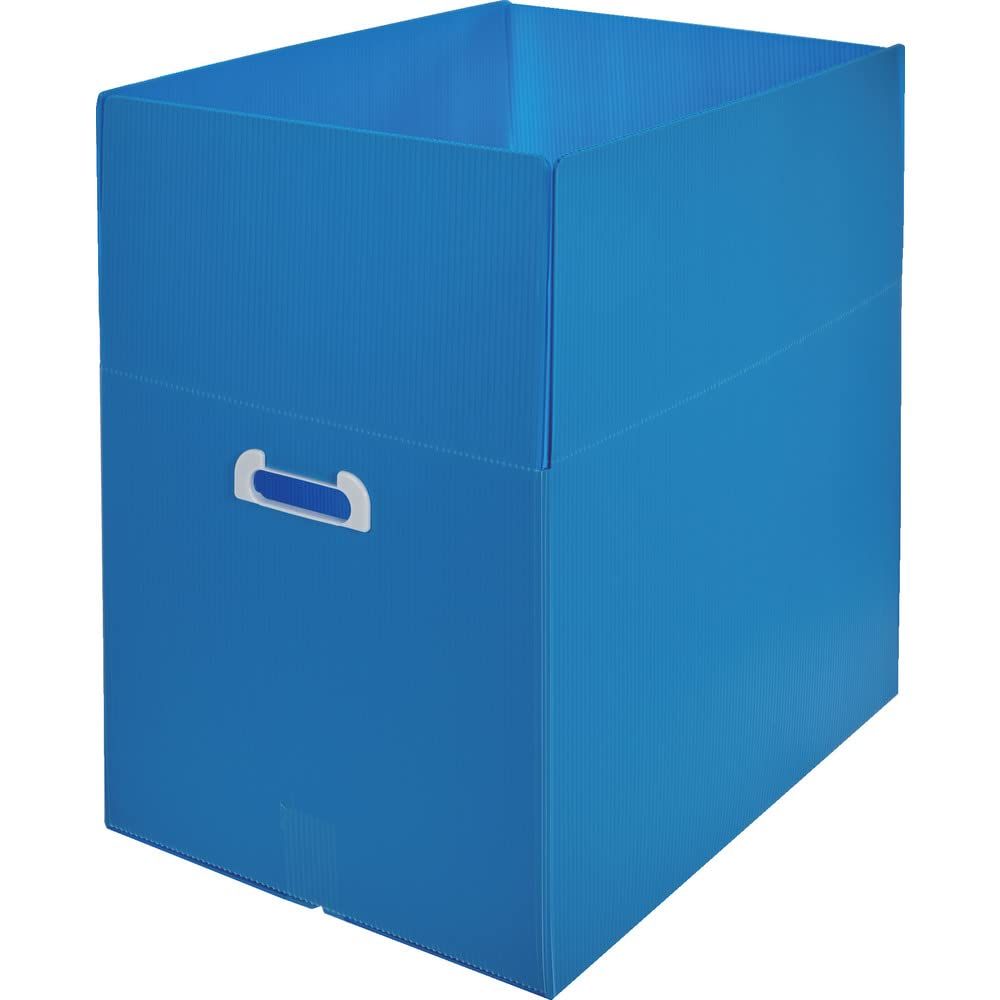 新品 トラスコ中山(TRUSCO) ダンボールプラスチックケース 5枚セット B3サイズ 取っ手穴あき 青 TDP-B3-5B