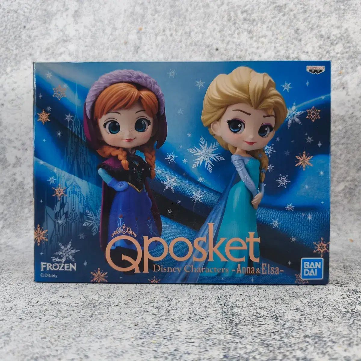BANPRESTO(バンプレスト) Q posket(キューポスケット) アナと雪の女王 アナ&エルサ フィギュアセット