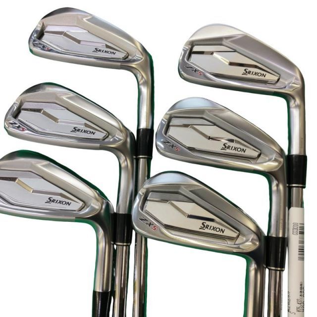 【中古】 ダンロップ SRIXON ZX5 6S アイアンセット IR 純正特注シャフト (フレックスS) メンズ 男性用 右利き 右用 Cランク ゴルフクラブ