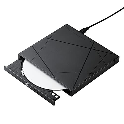 ロジテック 外付け ポータブルDVDドライブ USB2.0 動画再生&データ書き込みソフト付 Window/Mac ブラック デザインモデル LDR-PWB8U2LBD/E(沖縄・離島の方不可) 140e3769
