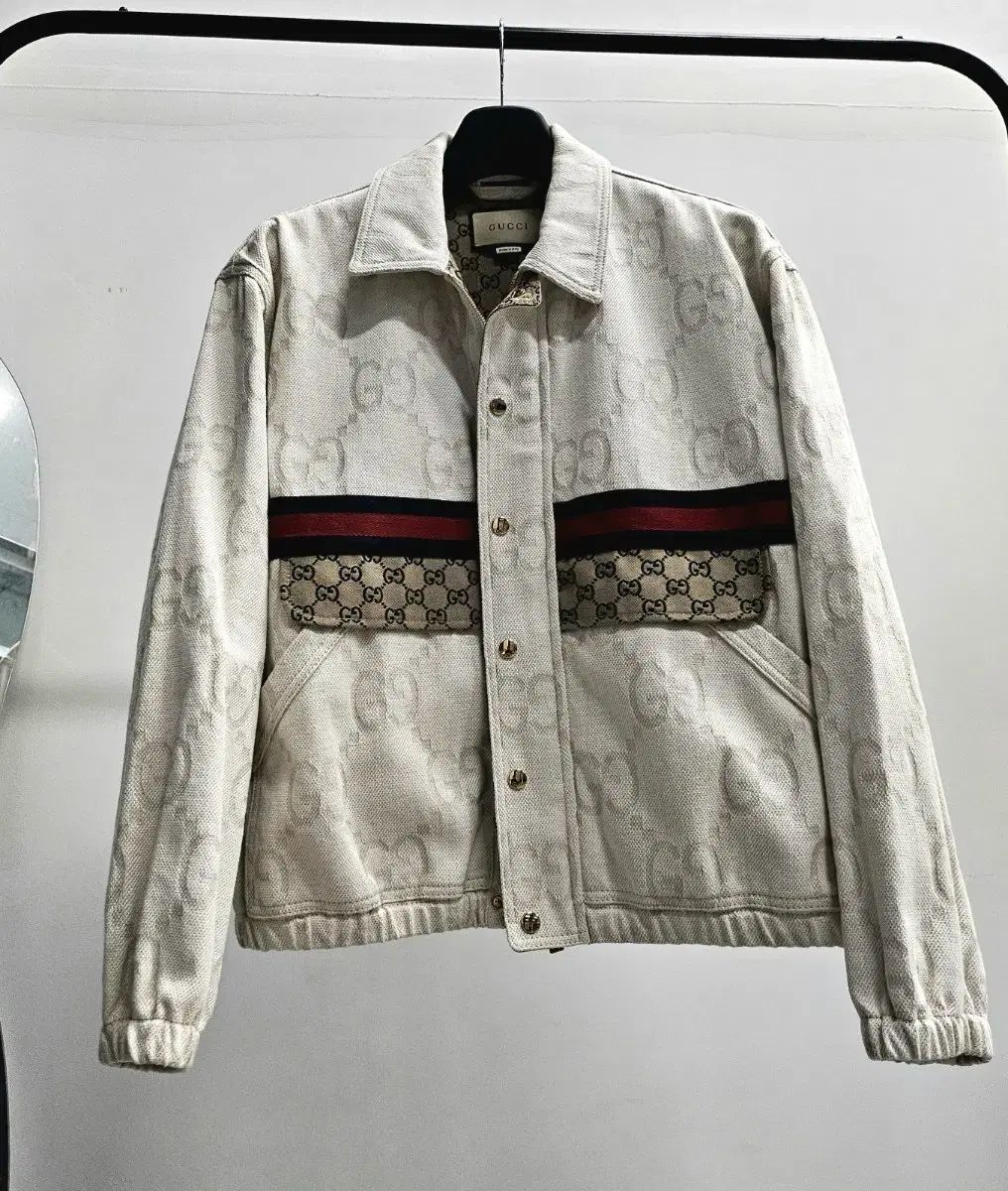 (S+級/実寸 100-105) GUCCI グッチ GG マキシ トラッカー ジャケット 46サイズ