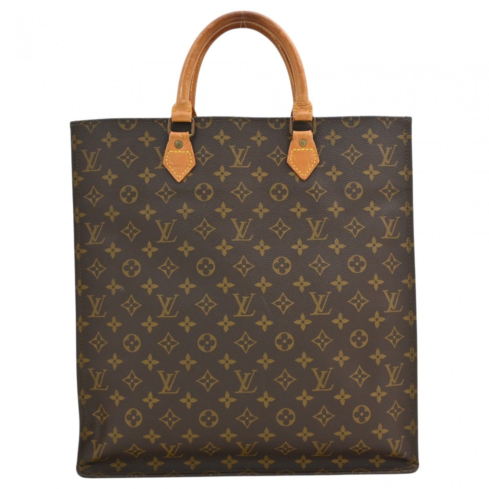 【中古】ルイヴィトン モノグラム サックプラ トートバッグ Bランク lv8524ff