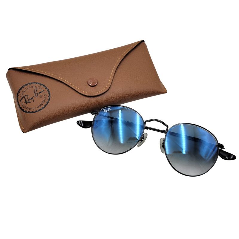 【中古品】 Ray-Ban レイバン ROUND METAL SUNGLASSES RB3447 ラウンドメタル サングラス 【203-260523-as-01-izu】