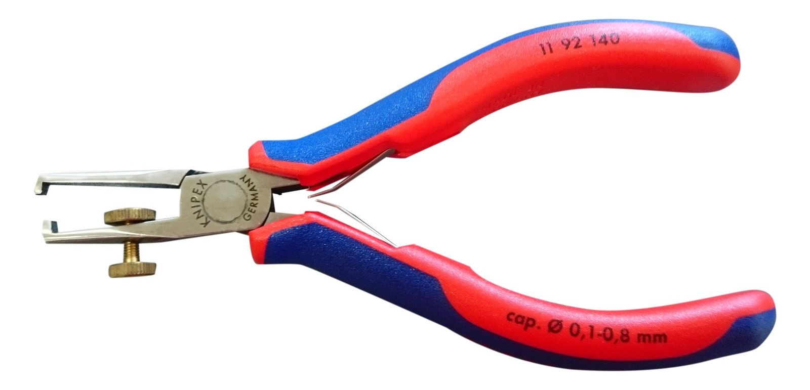 新品 エスコ 0.1-0.8mmワイヤーストリッパー(グリップ・バネ付) EA580KC-1 全長:140mm