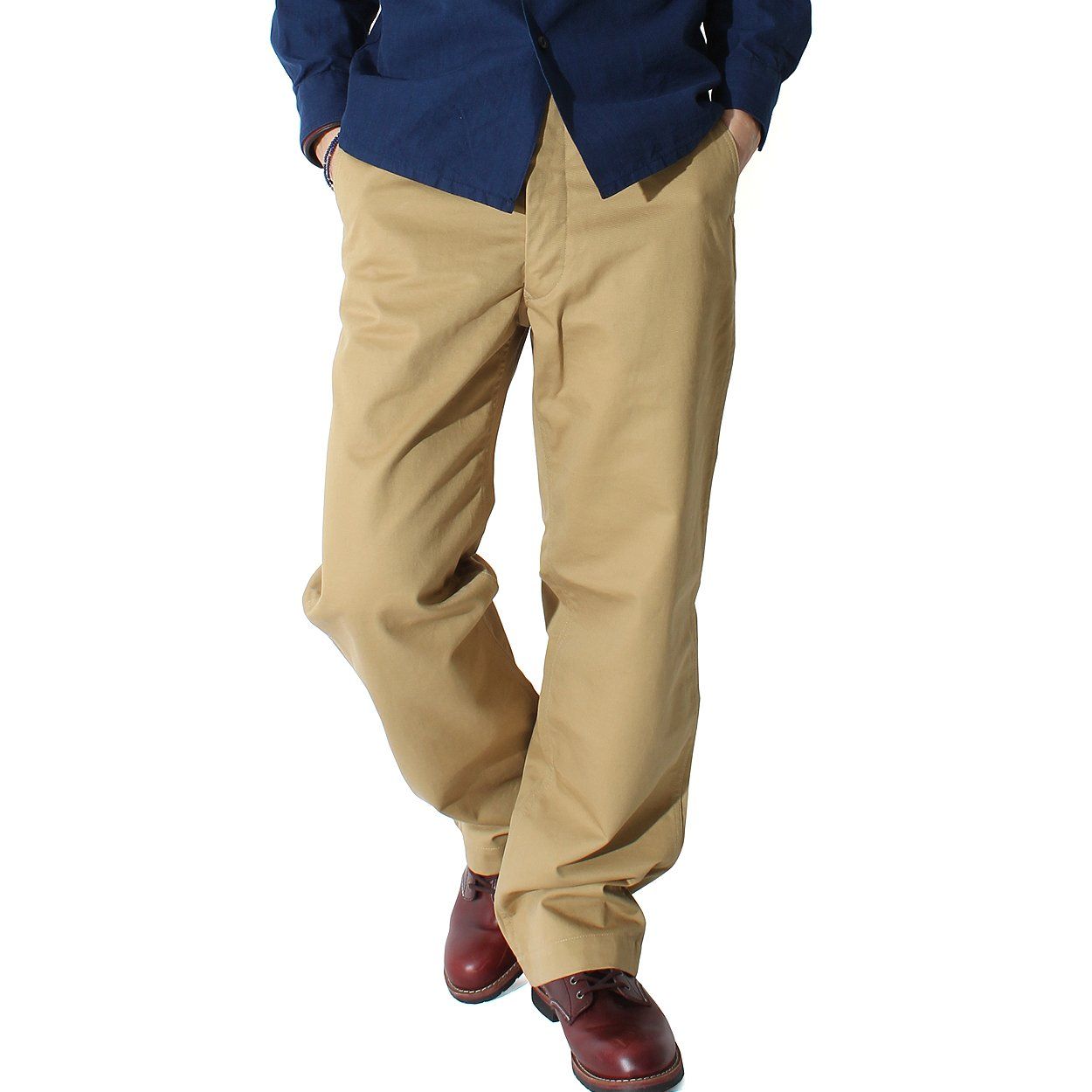 新品 [児島ジーンズ] KOJIMA GENES ヴィンテージチノパンツ メンズ ボトム チノパン BEIGE 30