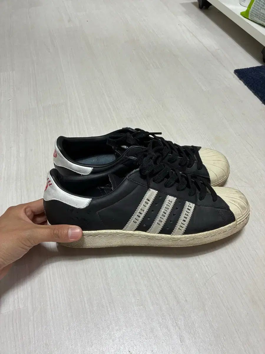 280-285 アディダス HUMAN MADE(ヒューマンメイド) SUPERSTAR ブラック