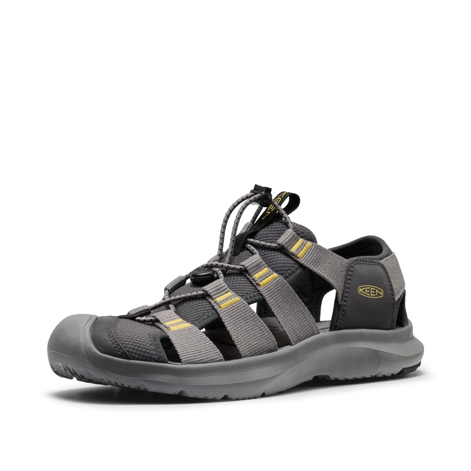 新品 KEEN メンズ Seanik H2 丈夫で軽量で快適なハイブリッドウォーター。 スチールグレー/クリームゴールド。 11.5