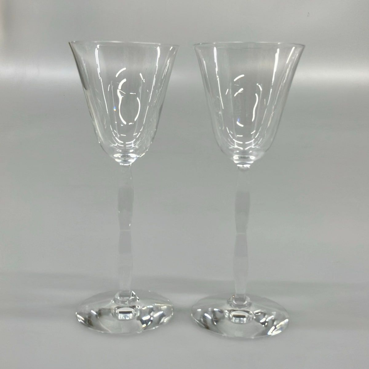 Baccarat(バカラ) ペアグラス新品同様 オンド クリア ワイングラス×2