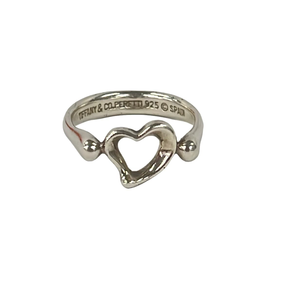 TIFFANY&Co.(ティファニー) リング美品 オープンハート シルバー