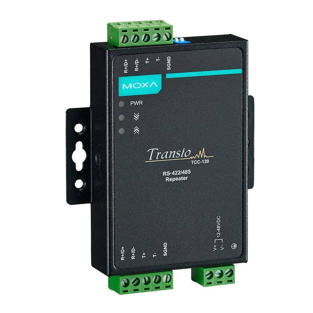 新品 MOXA RS-422/485 リピータ 2kV 光絶縁 TCC-120I
